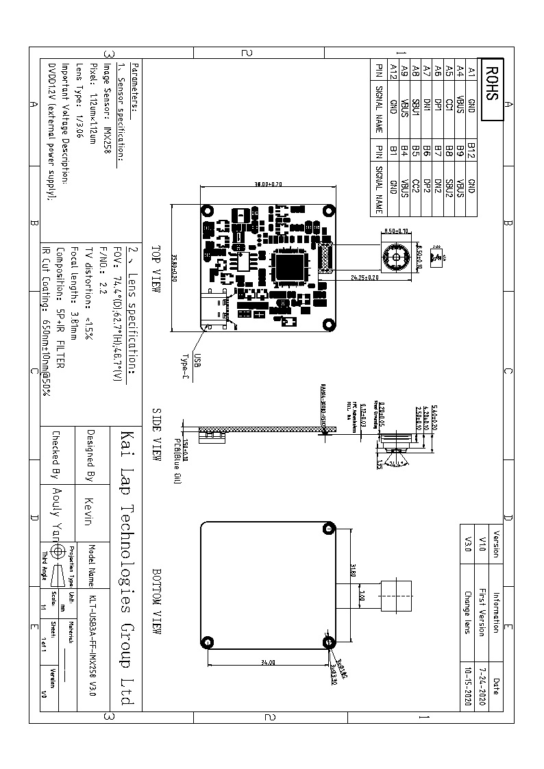 Imx258 Camera Module KLT Camera Modules